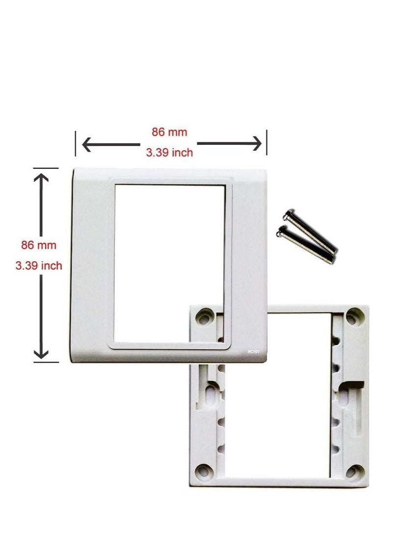 DKURVE® 86 TYPE Wall Panel rj45 + VGA + VGA Modules Multimedia Wall Plate - Image 2