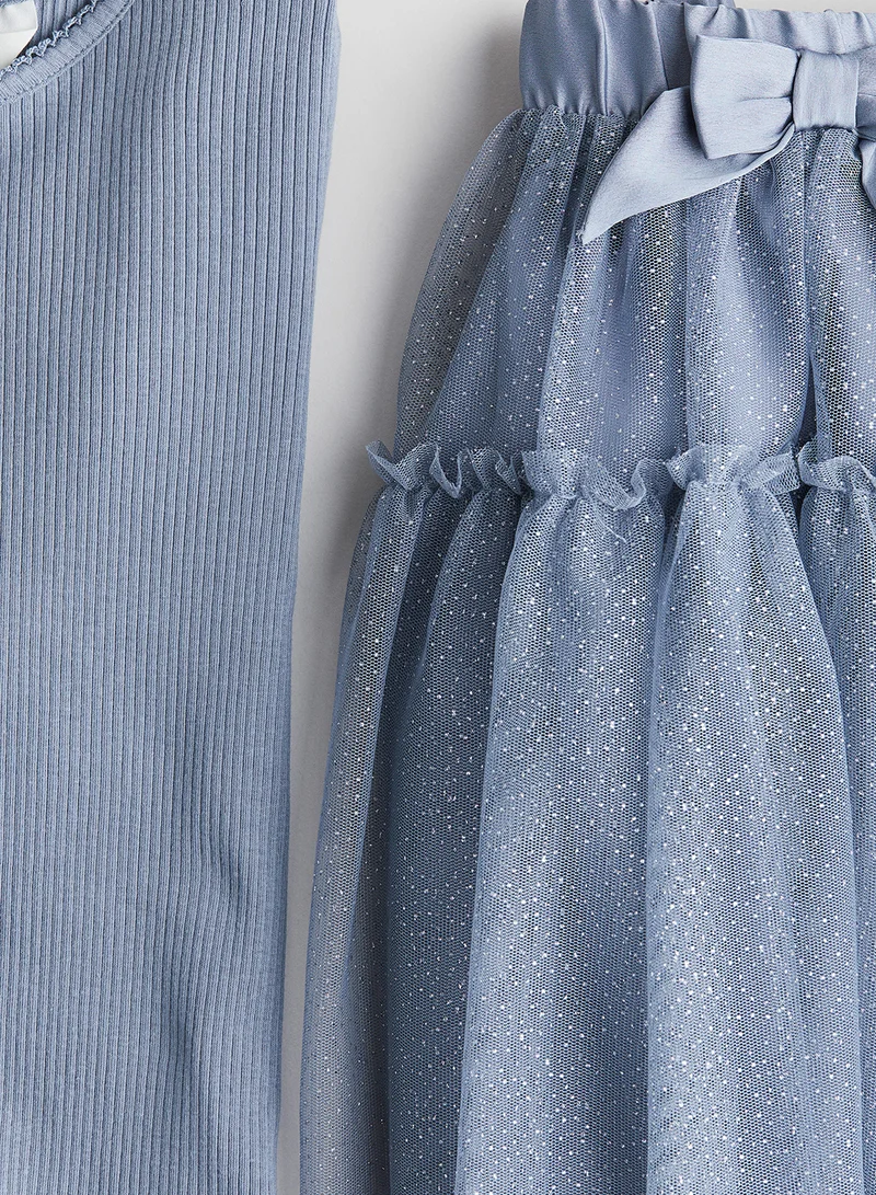 H&M 2-Piece Top And Skirt Set