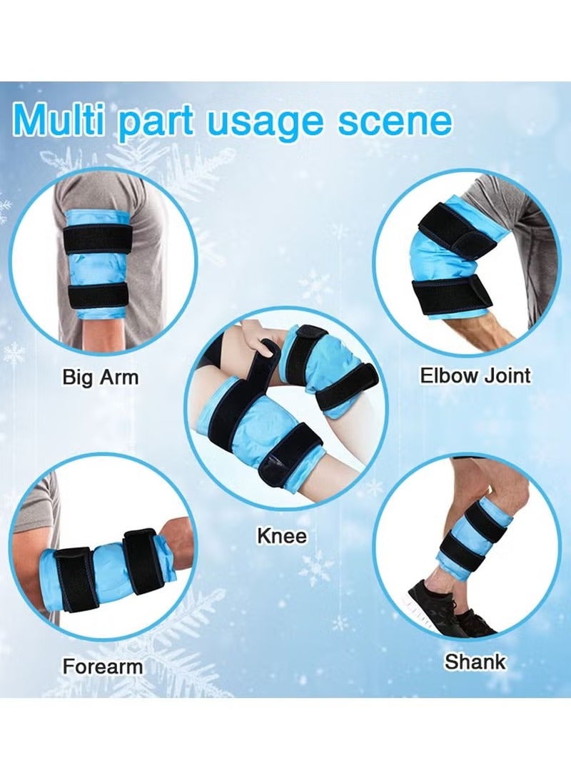 Generic Large lce Pack for KneeReusable Gel lce Wrap with Cold andHot Fixed Adjustable Straps The EvenGel Not Leak for for Leg Injuries,Swelling Arthritis Meniscus Tear and Acl  - Image 3