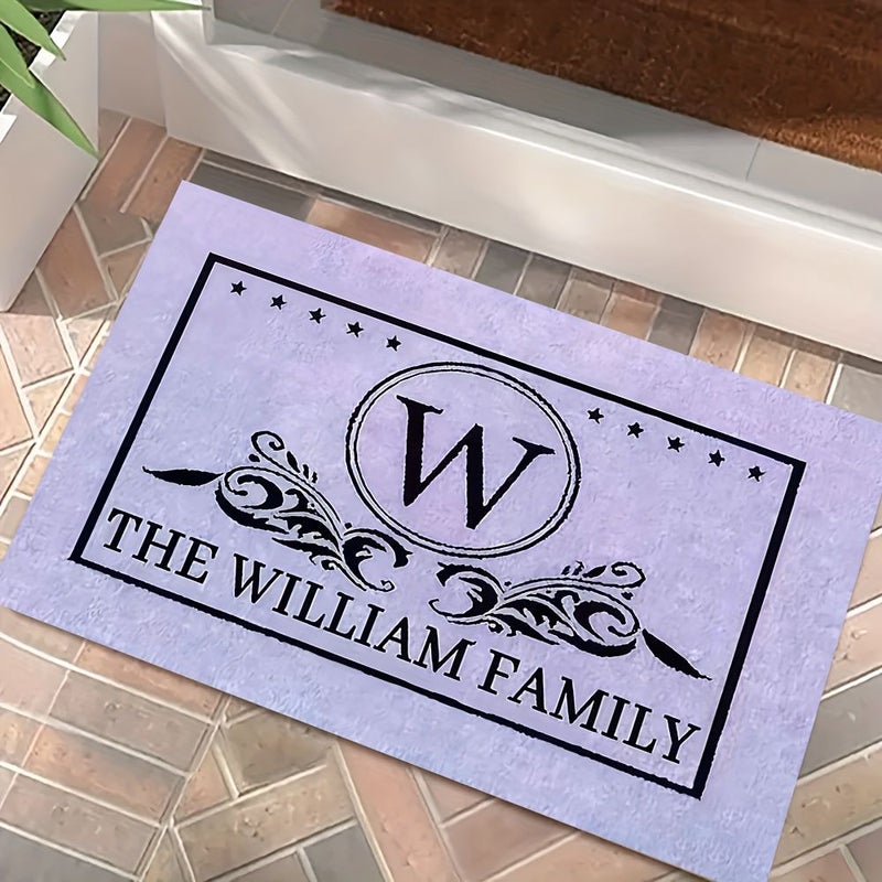 Personalized 5 Pointed Star Doormat 40x60cm Home Entryway Decor Washable - Image 4