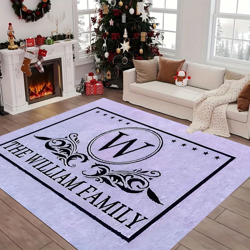 Personalized 5 Pointed Star Doormat 40x60cm Home Entryway Decor Washable - Image 5