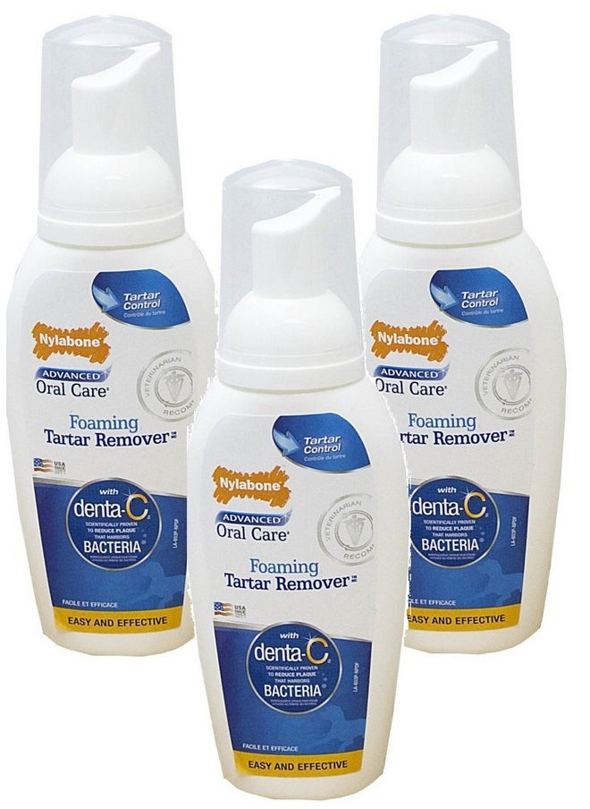 Nylabone (3 Pack) Nylabone Advanced Oral Care 4 Ounce Dog Foaming Tartar Remover 