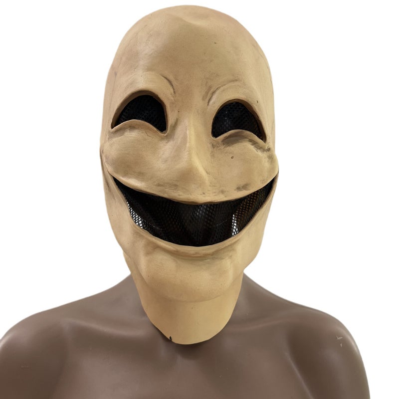 Latex Smiley Face Mask, One Size Handmade Halloween Cosplay Party Prop - Image 1