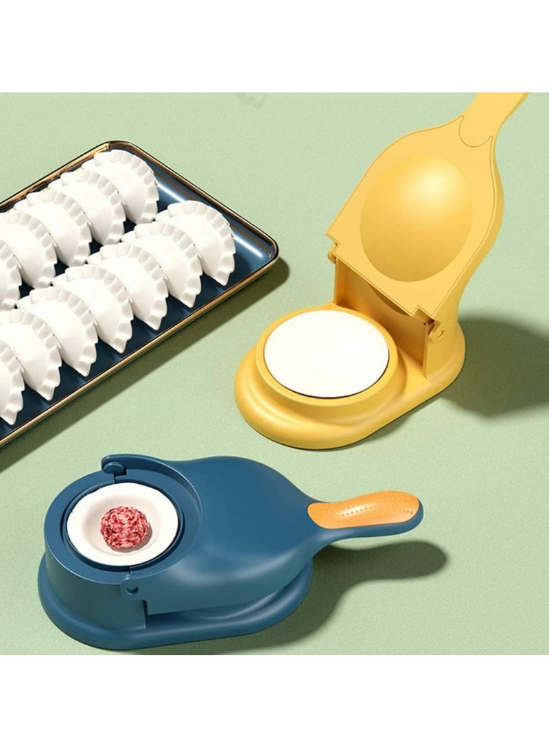 2 in 1 Dumpling Maker Machine for Adult Kids, Dumpling Skin Maker Dumpling Moulds, Home Manual Dumpling Making Tool, Happy  Easy to Make Dumplings for Family Ngiht - Image 5