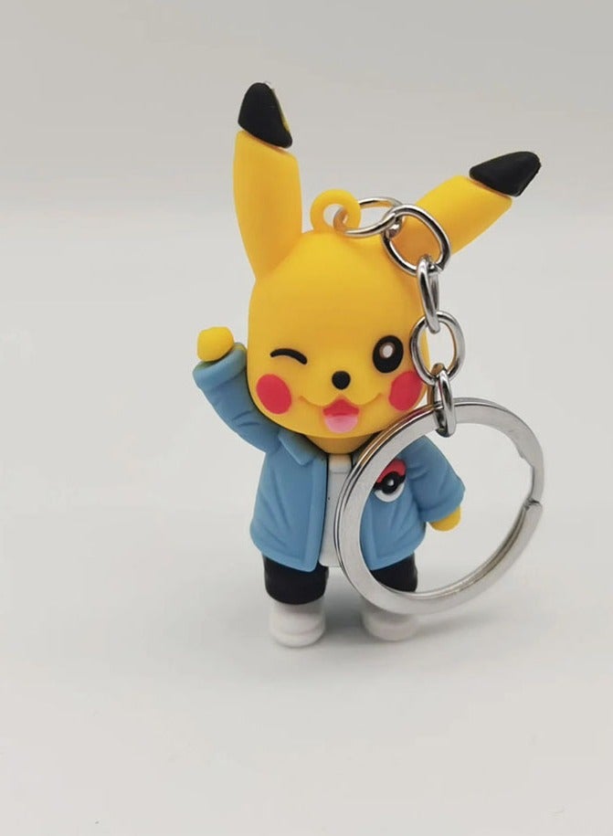 Distinctive cartoon keychain distinctive accessory keychain with Pokemon character design that fits with car keys wallet and bag wonderful and beautiful gift - Image 3