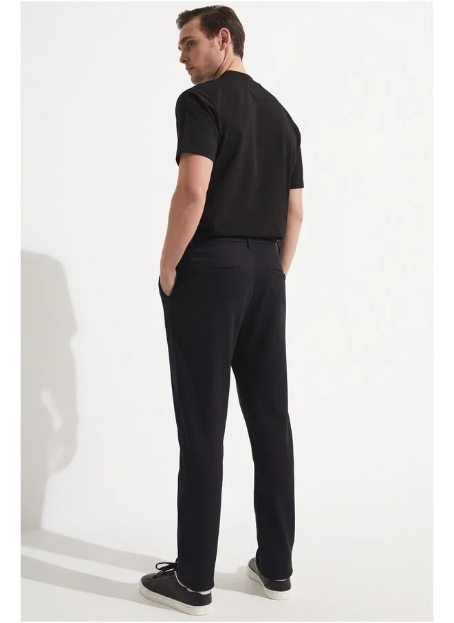 JUNE June Exclusive Men Regular Fit Textured Trouser Black