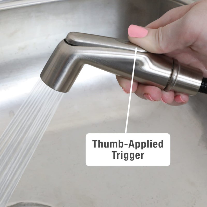 DANCO Kitchen Sink Side Spray Head, Brushed Nickel, 1-Pack (89270) - Image 4