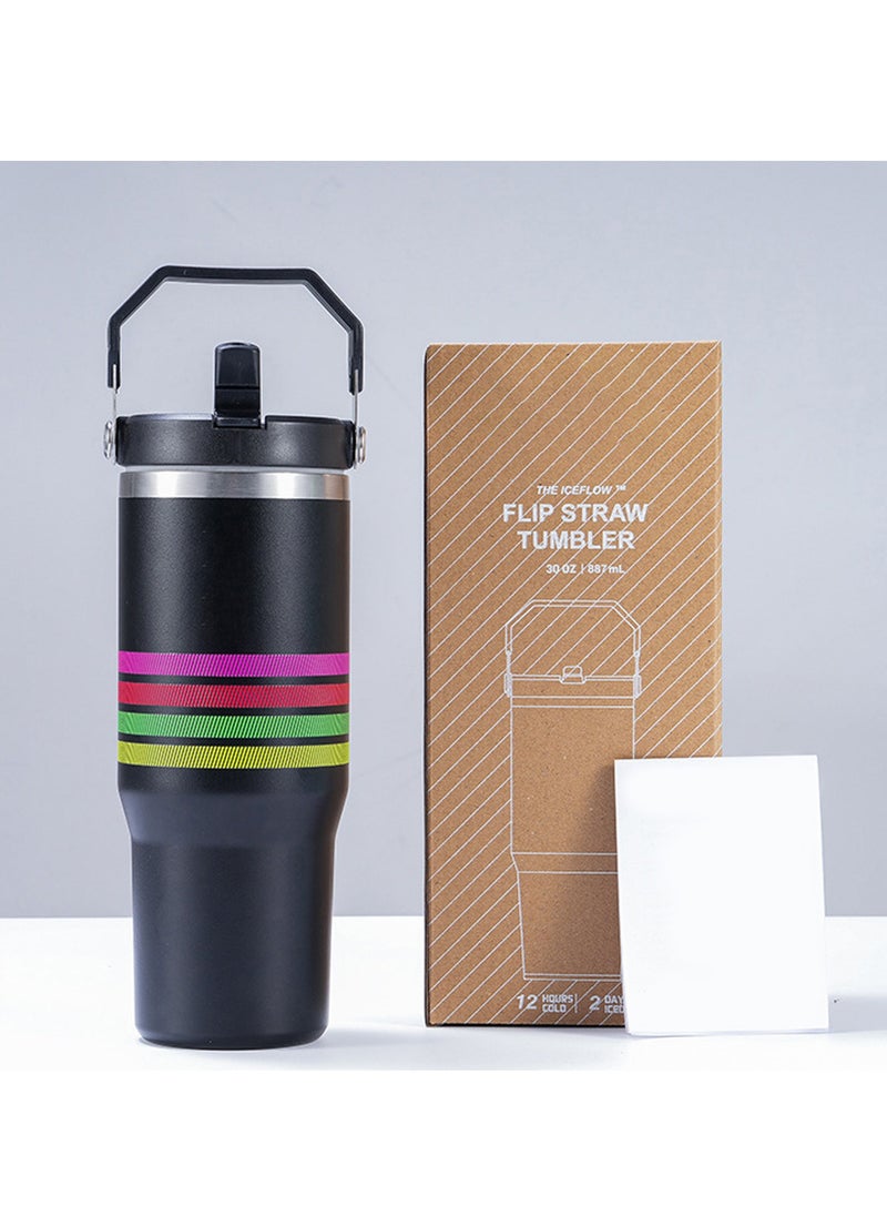 Stanley - Stanley Quencher H2.0 30oz Tumbler – Premium Stainless Steel Insulated Travel Mug with FlowState Spill-Proof Lid, Ergonomic Handle & Reusable Straw – Hot & Cold Beverage Thermos for Water, Coffee, Tea – Eco-Friendly, Large-Capacity Cup - Image 1