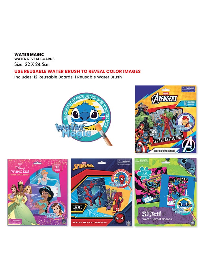 Disney Stitch Water Amazing | 12 Reusable Boards | Magic Reveal Boards | Age 3+ Years - Image 2