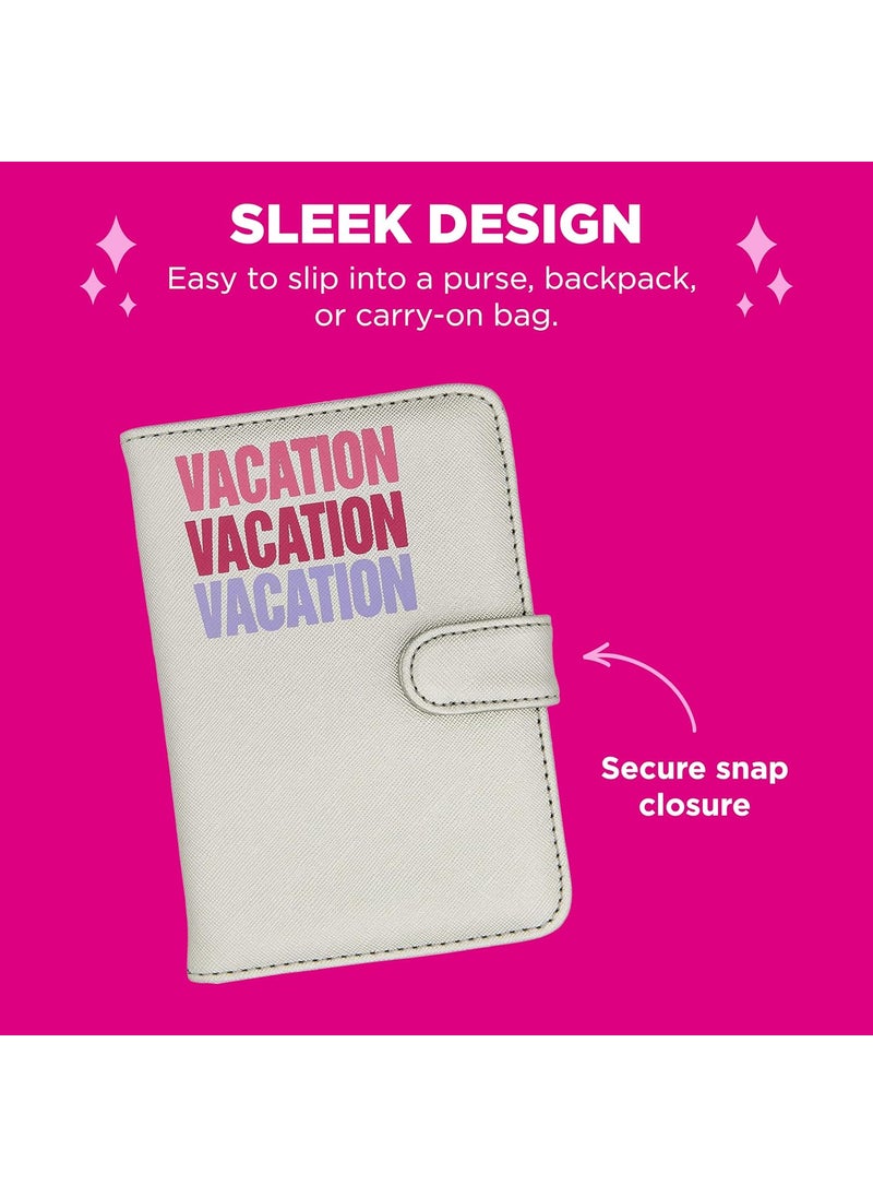 Miamica Miamica WomensAdult Vacation Travel Wallet and Passport Holder with Secure Closure Silver 625 x 425 x 05 One Size  - Image 2