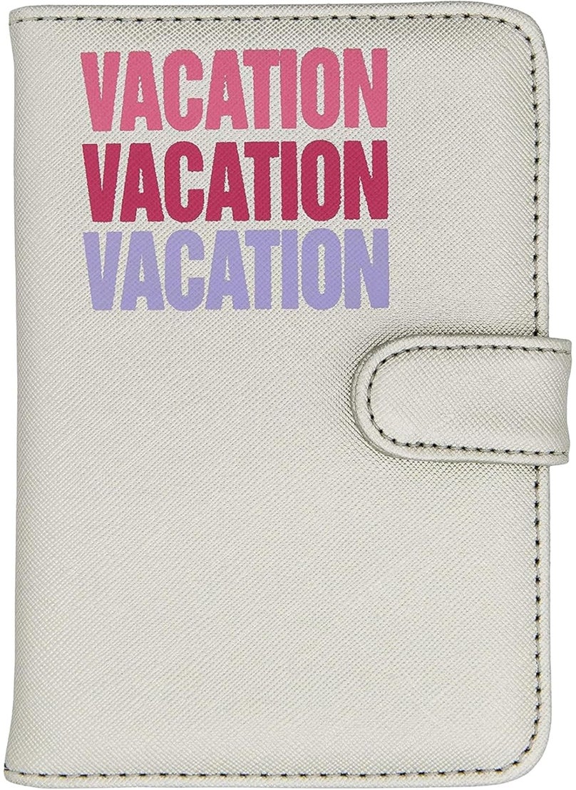 Miamica Miamica WomensAdult Vacation Travel Wallet and Passport Holder with Secure Closure Silver 625 x 425 x 05 One Size  - Image 1