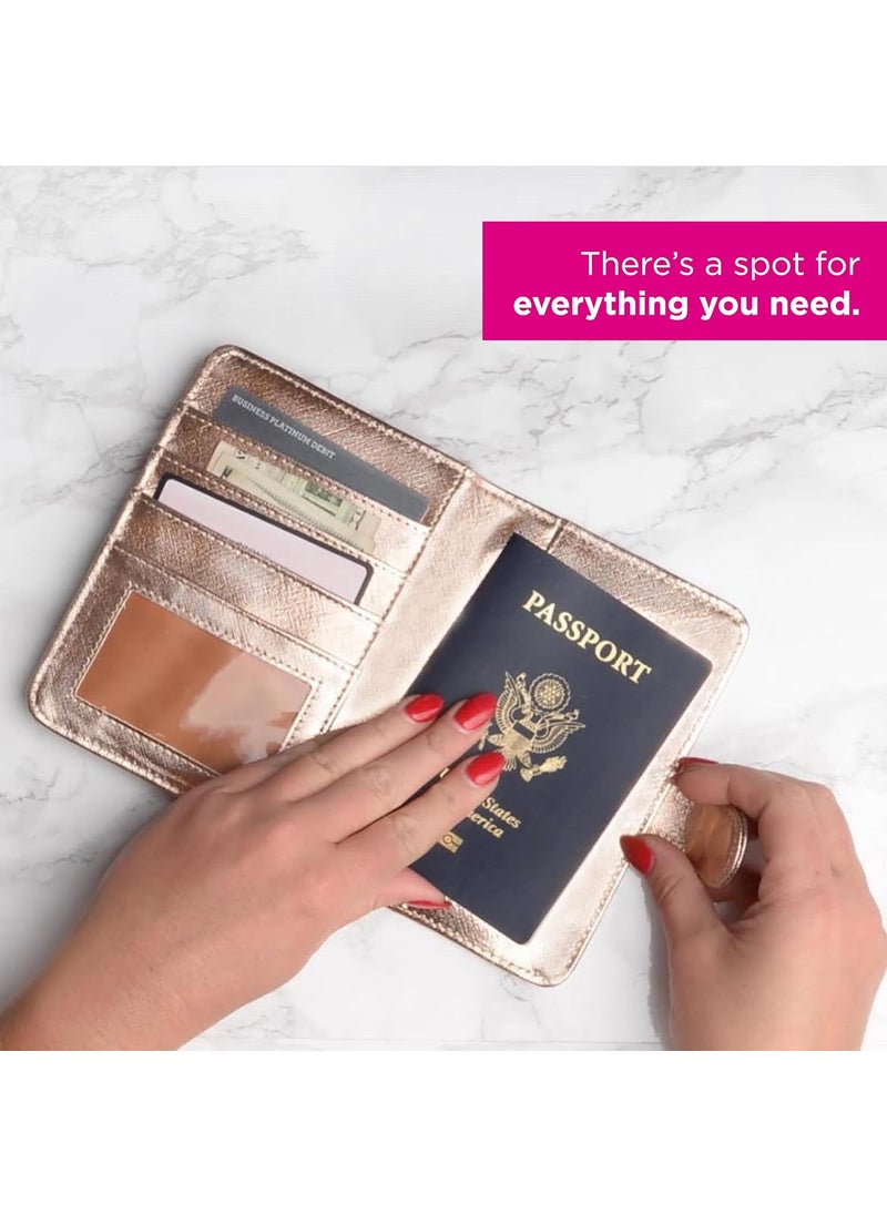 Miamica Miamica WomensAdult Vacation Travel Wallet and Passport Holder with Secure Closure Silver 625 x 425 x 05 One Size  - Image 4