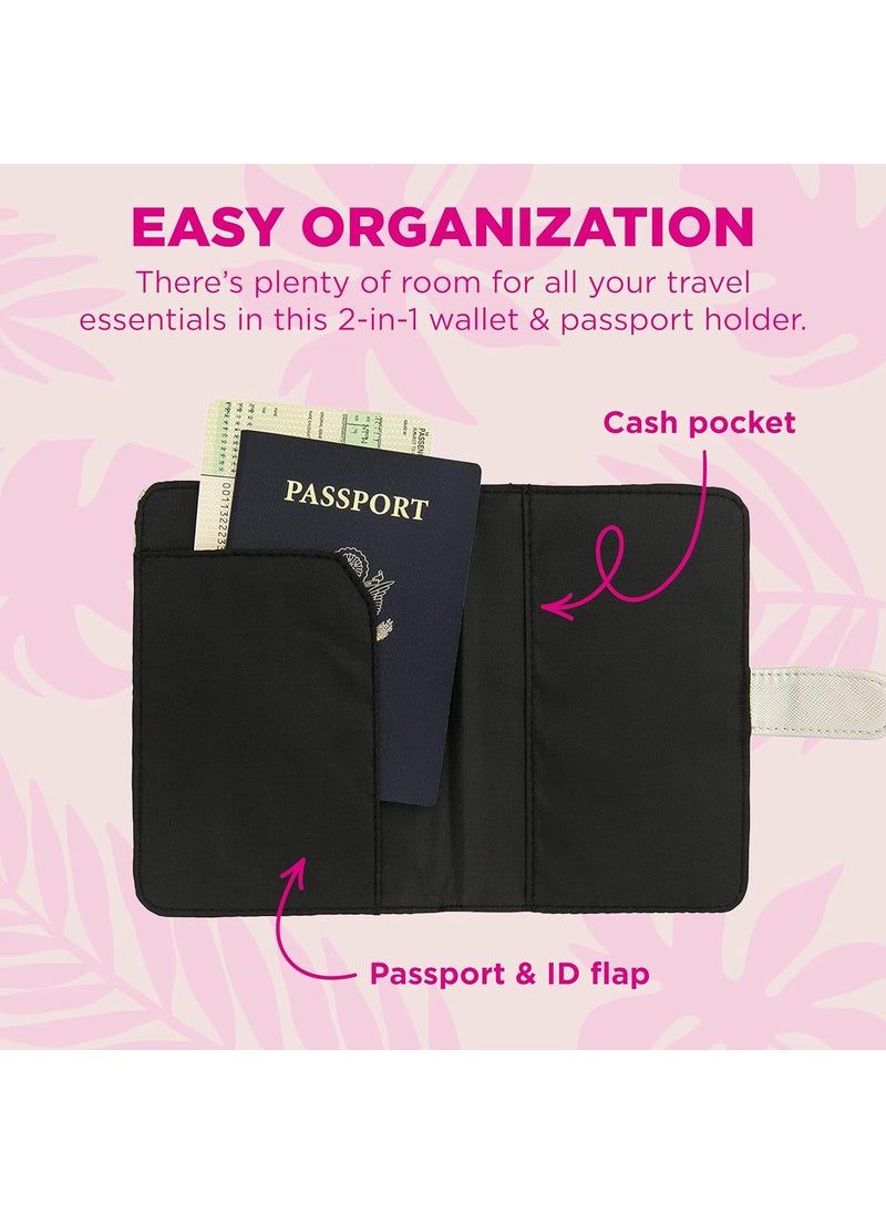 Miamica Miamica WomensAdult Vacation Travel Wallet and Passport Holder with Secure Closure Silver 625 x 425 x 05 One Size  - Image 3