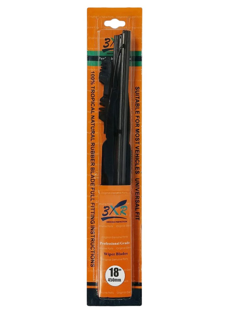 3XR 3XR 2 Pcs Set Car Wiper Blades 18" 450mm Professional GradCar Wiper Blades  - Image 4