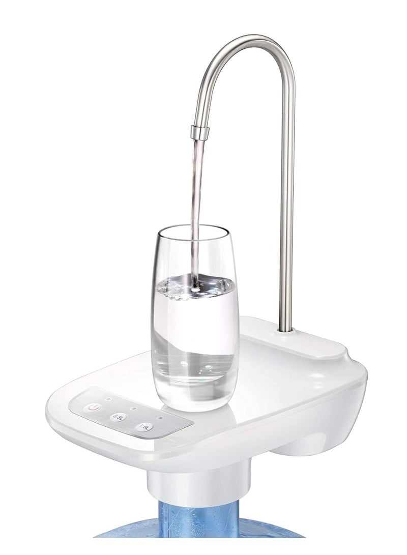 ELTRAZONE Water Pumps for 5 Gallon Bottle, Electric Drinking Water Pump Portable Water Bottle Dispenser,Automatic Water Dispenser Pump Water Bottle Pump for Home,Kitchen,Office (White) - Image 1