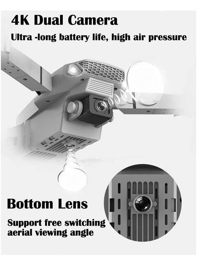 ELTRAZONE E88E525 Mini Drone 4K HD Dual Camera WiFi FPV Remote Control Quadcopter Foldable Drone, Black – High Definition Aerial Photography, Easy to Fly, Perfect for Beginners & Enthusiasts  - Image 4