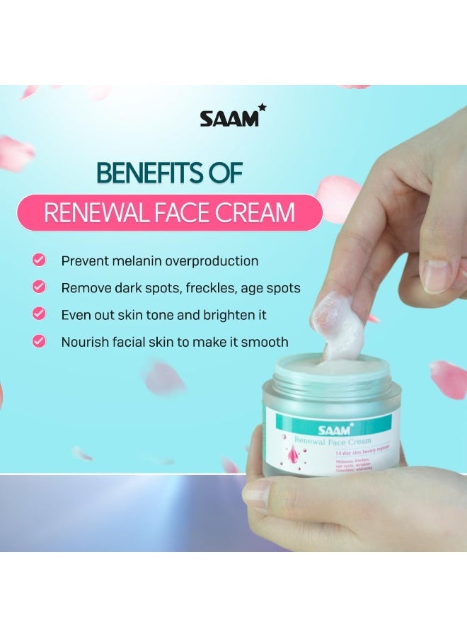 SAAMYA SAAM Renewal Face Cream – Hydrating & Anti-Aging Moisturizer for Smooth, Radiant Skin - Image 4