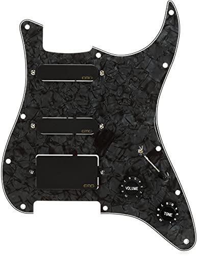 EMG SL20 Steve Lukather Prewired Guitar Pickguard Set, Black - Image 5