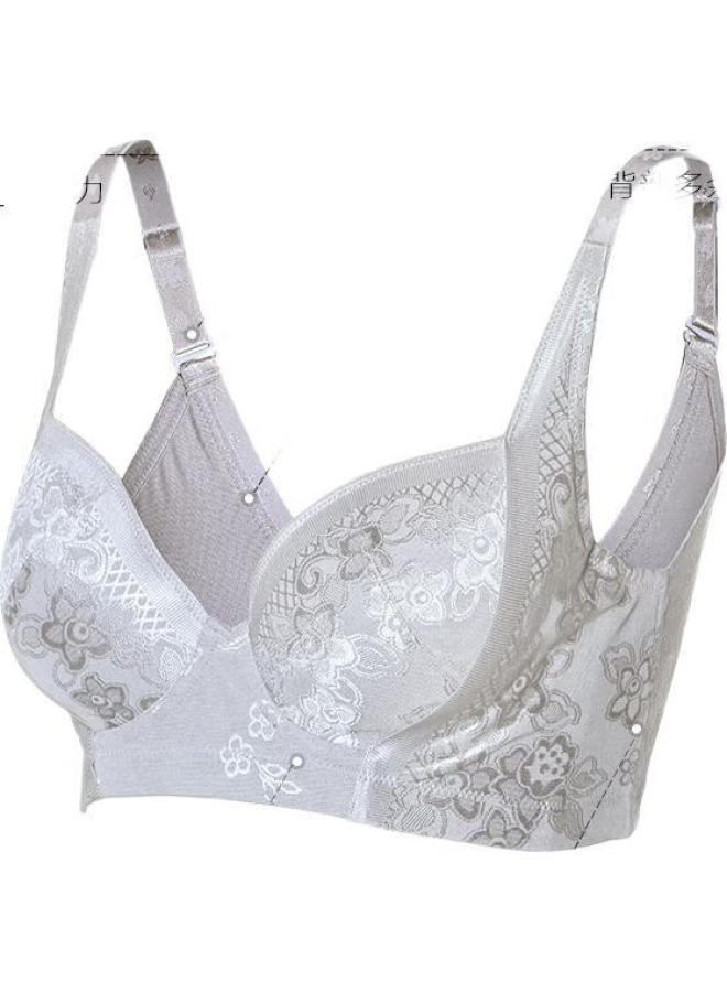 Aimer Push-Up Side Gathering Adjustable Large Cup Bra Am11571 Skin Color B75 - Image 2