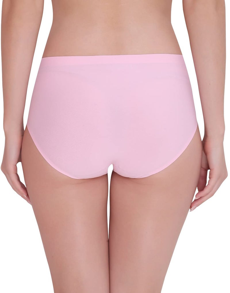 PLUMBURY Women's Other Hipsters (Pack of 2) (SEAMLESS HIPSTER PANTY_Black/Pink_XL) - Image 5