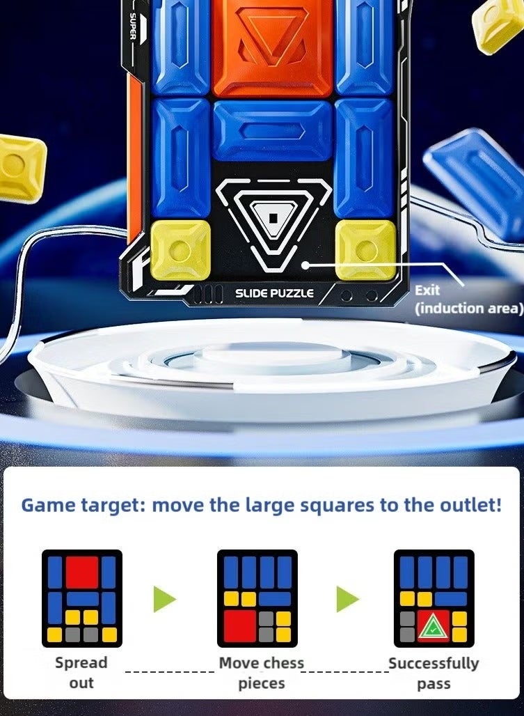 Slide Puzzle game, Early Development Toys, Challenge Brain portable puzzle Game, with 500+ Levels Learning & Education training Toy and gift for Kids and Adults - Image 3
