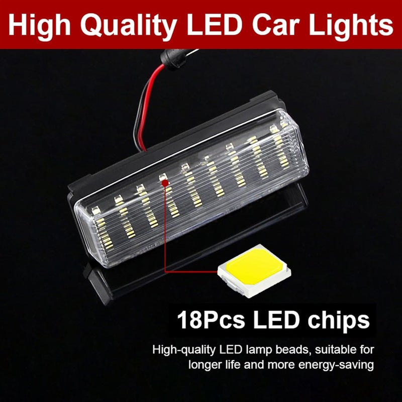 QASULER 2pcs High Bright LED License Plate Lights - Image 2