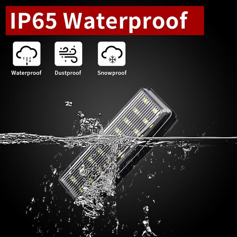 QASULER 2pcs High Bright LED License Plate Lights - Image 3