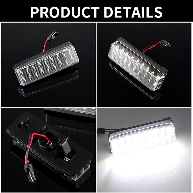 QASULER 2pcs High Bright LED License Plate Lights - Image 4