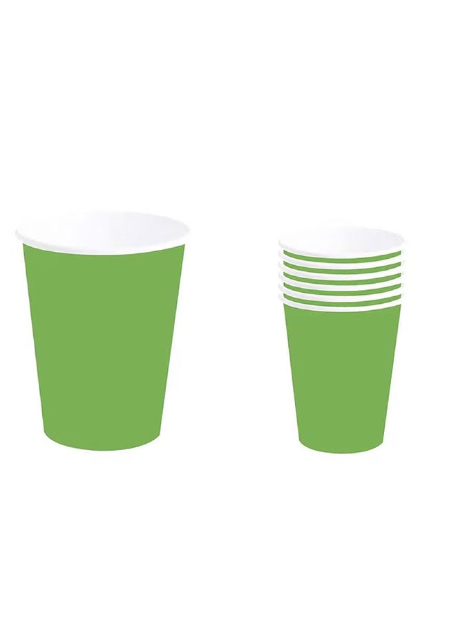 فيستاز جويركا أكواب خضراء للحفلات 240 مل 9 سم مجموعة من 6 قطع