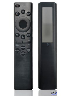Original OEM BN59-01385A 2021 Model Solar Voice Remote Control for Samsung Smart TVs, Compatible with Neo QLED, The Frame, and Crystal UHD Series, Eco-Friendly Solar Charging, Voice Control, Touchpad