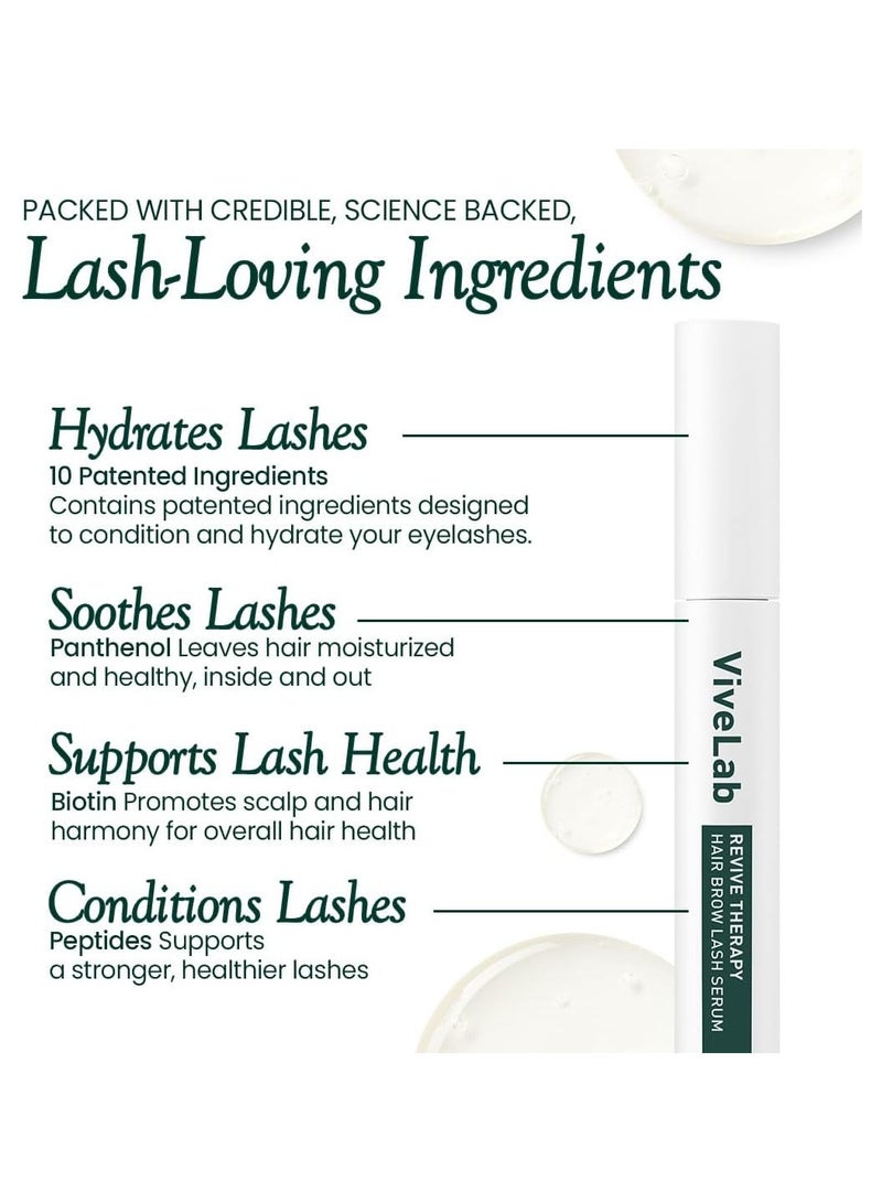 ViveLab Biotin Lash Serum - Eyelash & Eyebrow Growth Serum. Eyelash & Eyebrow for Thick Lashes and Brows Korean Dermatologist-Conceived 0.35oz - Image 5