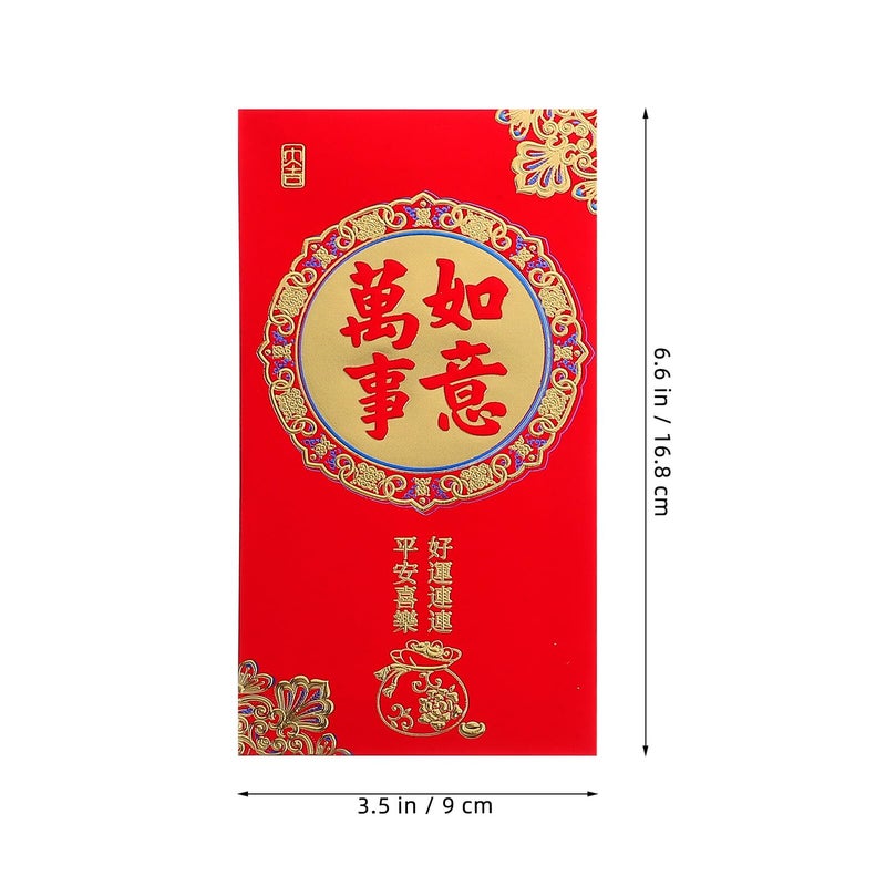 36pcs Chinese Red Envelopes Lucky Money Packets Set Of 6 Designs For Lunar New Year Spring Festival - Image 3