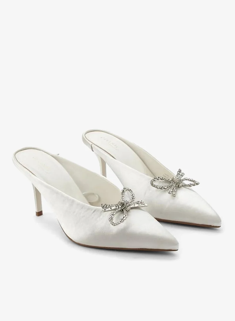 Celeste Women Embellished Pointed Stiletto Heel Mules Ramadan Collections