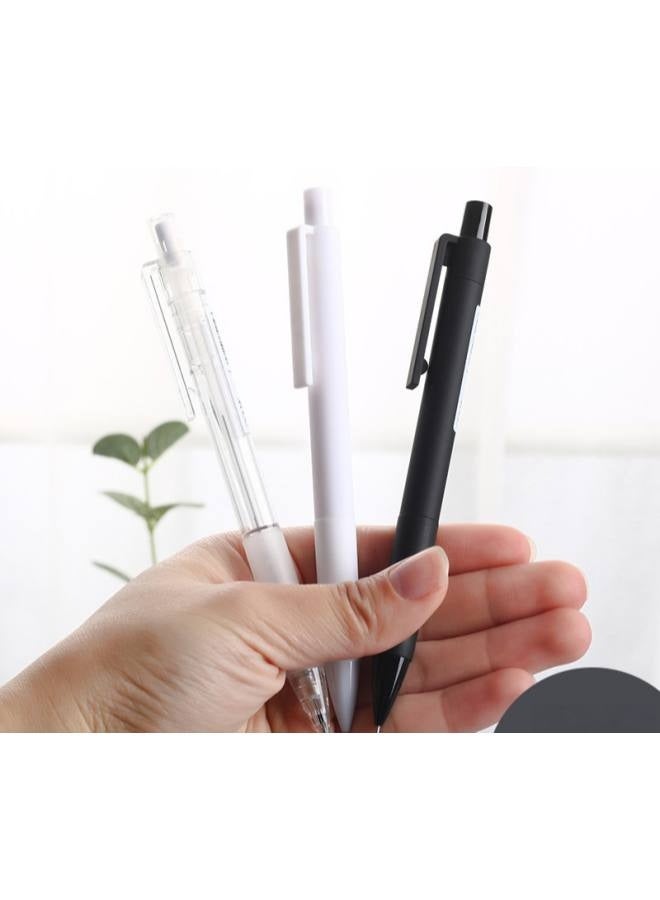 3 PCS Mechanical Pencils Fine Point 0.5mm with Eraser, Black Barrel Refillable Drafting Pencil with Soft Grip (Random color ) - Image 4