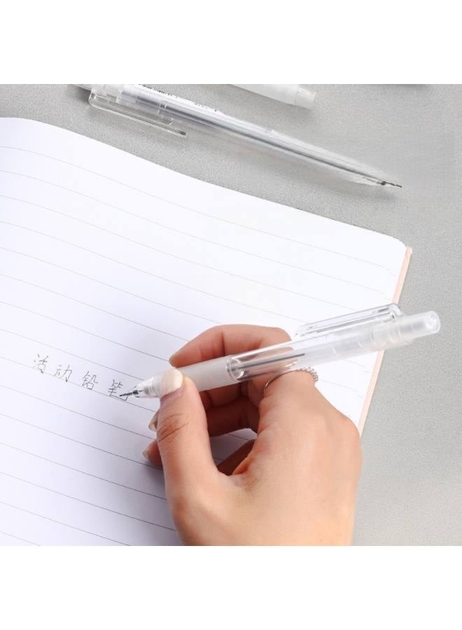 3 PCS Mechanical Pencils Fine Point 0.5mm with Eraser, Black Barrel Refillable Drafting Pencil with Soft Grip (Random color ) - Image 2