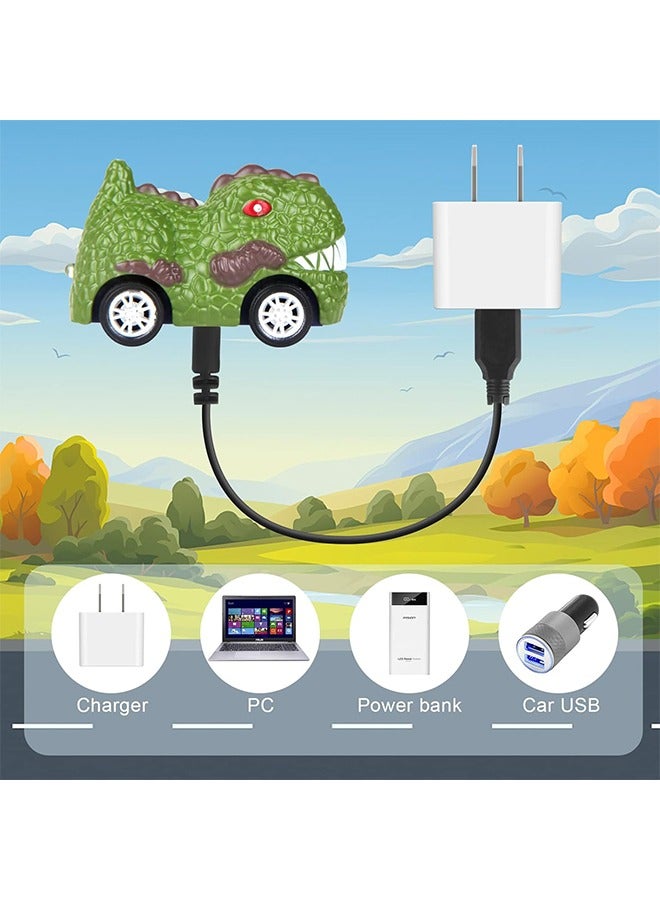 Remote Control Car Watch Toys with LED Light,2.4 GHz Mini Racing Cars Wrist Toy for Kids Adults,RC Small Car Interactive Outdoor Game Dinosaur - Image 2