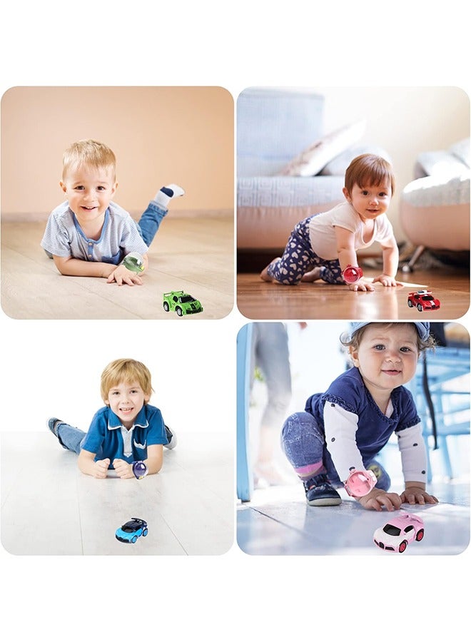 Remote Control Car Watch Toys with LED Light,2.4 GHz Mini Racing Cars Wrist Toy for Kids Adults,RC Small Car Interactive Outdoor Game Dinosaur - Image 3