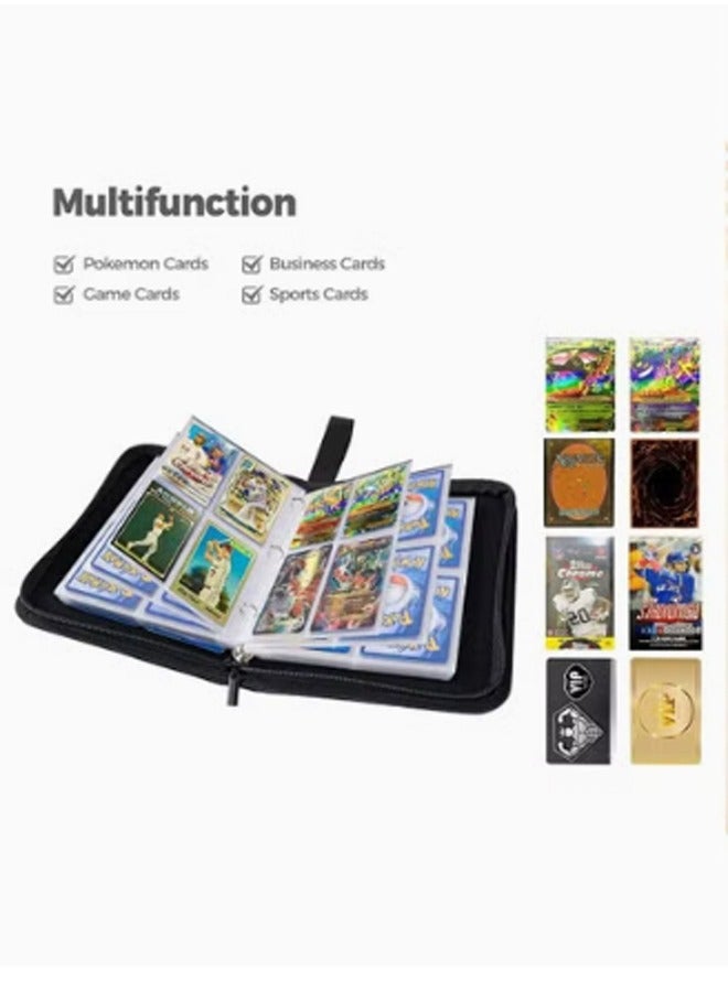 Carrying Case Binder for Cards Pokémon Cards Holder Card Collector Album Holder Fits 900 Cards with 50 Removable Sheets Card Binder Collector Album Storage Book Folder for Trading Cards - Image 5