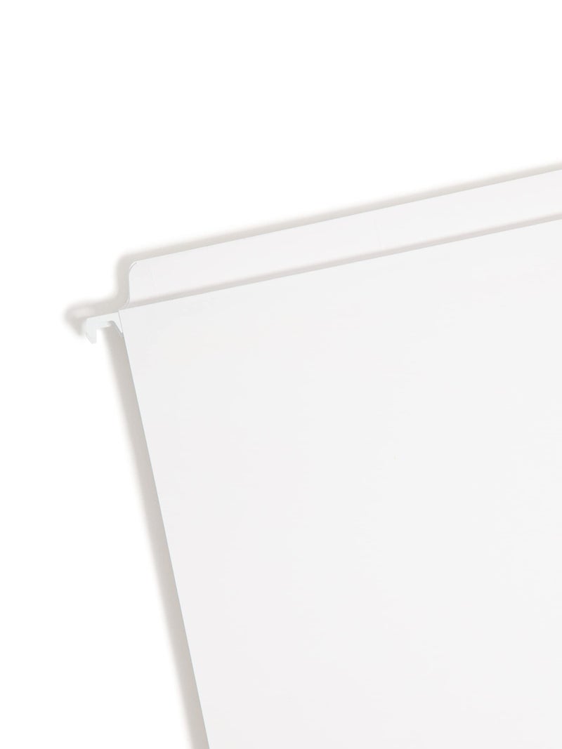 Smead FasTab Hanging File Folder, Straight-Cut Built-in Tab, Letter Size, White, 20 per Box, (64102) - Image 2