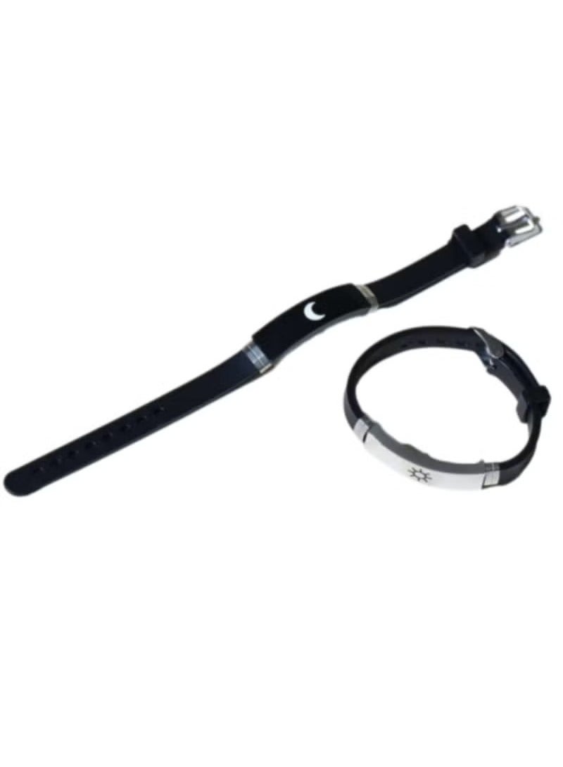 Husband and Wife Bracelet with Sun and Moon Design, Set of 2 Pieces - Image 4