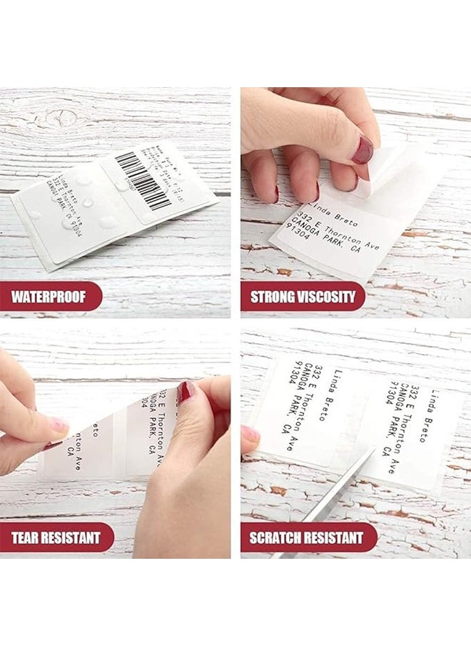 Hihonor - Self-Adhesive Labels 40x30mm,Multifunctional Labels,Waterproof and Oil-Resistant Put Scratch,Suitable for Courier/Supermarket/Fruits and Vegetables(800 Labels/Roll) - Image 1