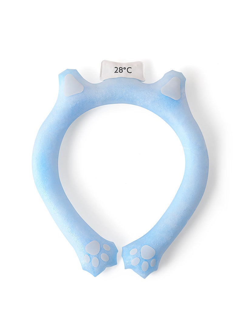 Generic Summer Cooling Neck Ring Outdoor Sports Ice Neck Ring Halter Ice Circle Pcm Material Cooling Circle Blue 28 ° 