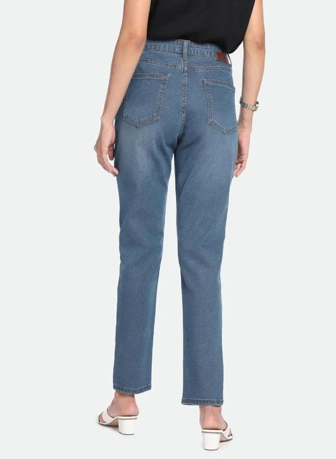 Dennis Lingo Dennis Lingo Mid Wash Slim Fit Mid-Rise Jeans