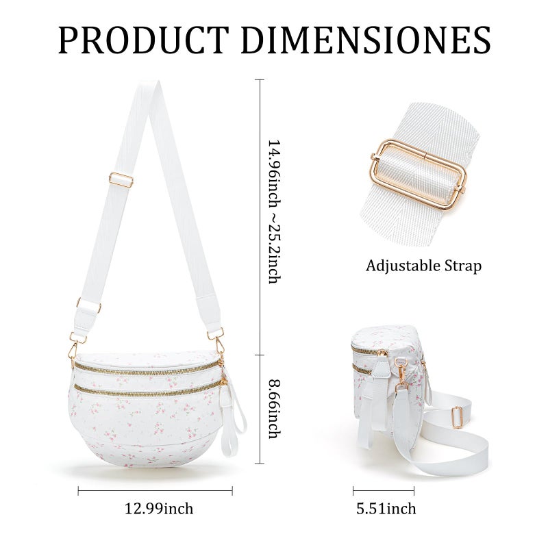 MEXS Bum Bag for Women Crossbody Bags Fanny Packs Sling Belt Purse Waist Chest Shoulder Bag - Image 3