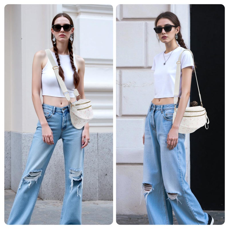 MEXS Bum Bag for Women Crossbody Bags Fanny Packs Sling Belt Purse Waist Chest Shoulder Bag - Image 2