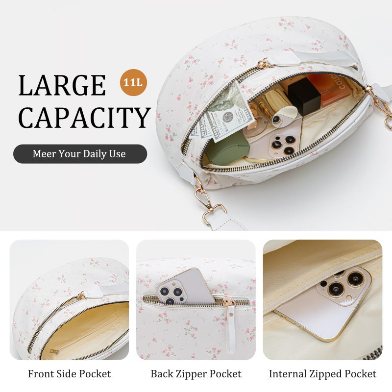MEXS Bum Bag for Women Crossbody Bags Fanny Packs Sling Belt Purse Waist Chest Shoulder Bag - Image 4