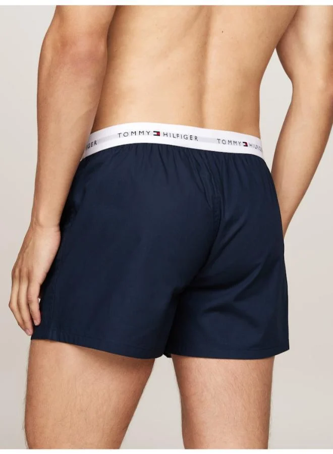 تومي هيلفيغر 2-Pack Signature Logo Woven Boxer Shorts