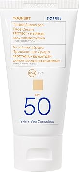 KORRES كورس كريم واقي شمس ملون بالزبادي SPF 50 50 مل - Image 1