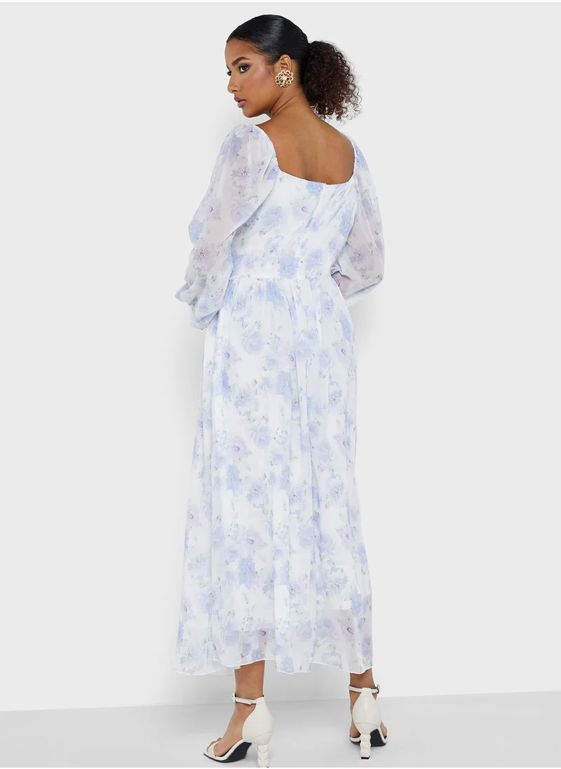 Khizana Floral Print Dress