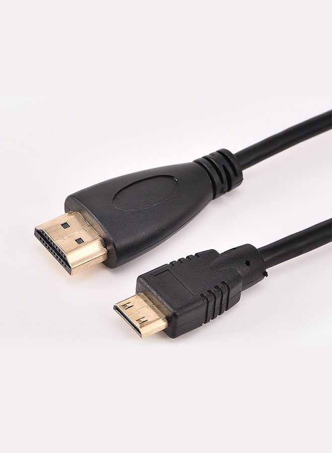 Mini HDMI to HDMI Cable, High Speed Supports Ethernet 3D and Audio Return (2 m) - Image 1